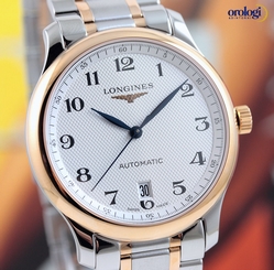 Longines Men's Master Collection Date 38.5mm Steel & Rose Gold Automatic Watch