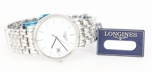 Longines Presence Quartz White Dial Men's Watch L4.720.4.12.6 / L47204126
