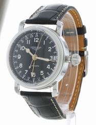 Longines Heritage 41mm Steel/Leather Men's Watch L2.778.4.53.2