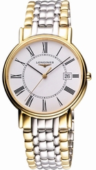 Longines Presence Two-tone Steel Men's Watch L47202117 / L4.720.2.11.7 New Orig