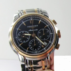 Longines L27525527 Saint-Imier Auto Chronograph 18K Rose Steel Mens Watch $4600