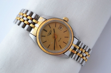 Vintage Longines Quartz Two Tone Stainless Steel Ladies Watch 888