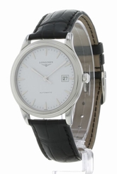 Longines Flagship Automatic 38.5mm Steel/Leather Men's Watch L4.874.4.12.2 703200186375