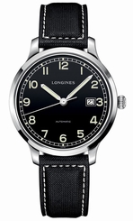 Automatic Longines Heritage Military Men's Watch, Black Dial L2.788.4.53.0