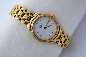 Vintage Longines Les Grandes Classique Gold Plated Ladies Quartz Watch 969