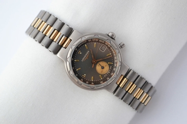 Vintage Longines Conquest Chronograph Titanium Ladies Quartz Watch 711