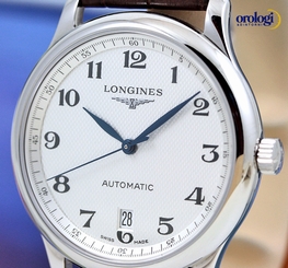 Longines Men's Master Collection Date 38.5 Steel & Brown Leather Automatic Watch 640522181629