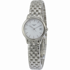Longines Flagship White Dial Stainless Steel Ladies Watch L42164126