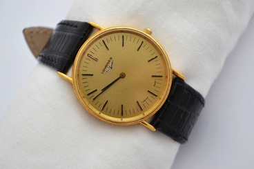 Vintage Longines Gold Plated Classic Quartz Mens Watch 502