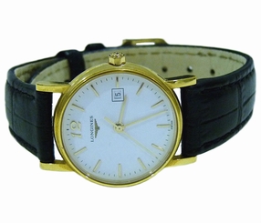LONGINES PRESTIGE 18K YELLOW GOLD L7 388 6 QUARTZ LADIES WATCH SWISS