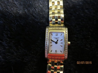 18 KT Gold & Diamond Longines Watch