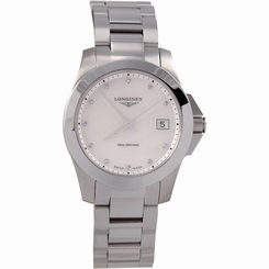 Longines Women's Swiss Conquest Diamond Accent Stainless Watch 34mm L33774876