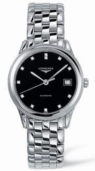 Longines Flagship Automatic Black Dial with Diamonds Men's Watch L4.774.4.57.6