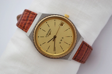 Vintage Longines Q W R Stainless Steel Quartz Mens Watch 531