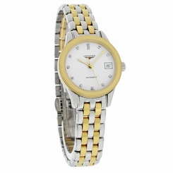 Longines Flagship Ladies Diamond Two Tone Swiss Automatic Watch L4.274.3.27.7 703200164434