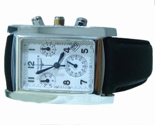 LONGINES DOLCE VITA CHRONOGRAPH 18K WHITE GOLD L5.656.6 WATCH SWISS