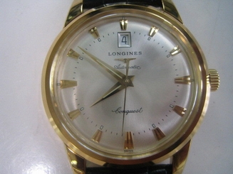 LONGINES CONQUEST MEN'S WATCH AUTOMATIC 18K750 SOLD GOLD LEA SPORTS L16456754