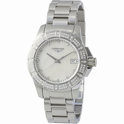 Longines Conquest Mother of Pearl Dial Stainless Steel Ladies Watch L32800876