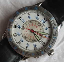 Longines Lindbergh Automatic mens wristwatch steel case 38 mm. in diameter