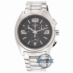 Longines Chronograph L36334586 Quartz 42mm Steel Mens Bracelet Watch Date