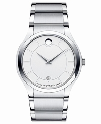 Movado Quadro Silver Dial Stainless Steel Quartz Men's Watch 0606479 845960000000