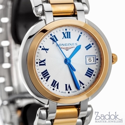 Longines PrimaLuna 30mm Stainless Steel & 18k Rose Gold Ladies' Quartz Watch