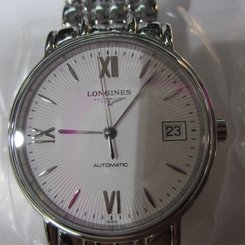 LONGINES MEN'S WATCH AUTOMATIC SAPPHIRE ALL S/S ORIGINAL SWISS L48214156 NEW