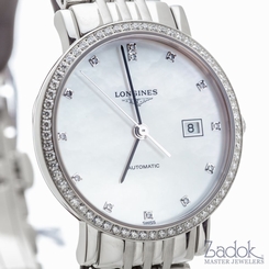 Longines Elegant Collection 29mm Stainless Steel Women's Watch 0.464ct L43100876