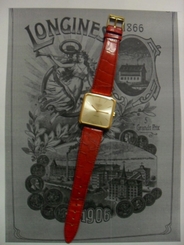 Longines square Gold 18 kt- Cal 350-
