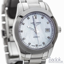 Longines Conquest Classic Stainless Steel 29.5mm Women's Watch 0.048ct L22854876 7612356179311