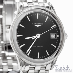 Longines Flagship Automatic 36mm Watch Black Dial Date Ref L47744526 Mens Womens 703200126753
