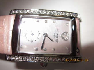 Women's Longines DolceVita Watch, Diamond Indices & Bezel