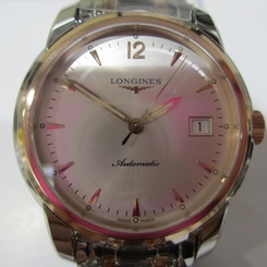 LONGINES ELEGANCE MEN'S WATCH AUTOMATIC SAPPHIRE S/S 18K GOLD TWO TONE L27635727