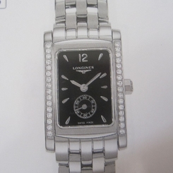 LONGINES DOLCEVITA WOMEN'S WATCH QUARTZ DIAMOND ALL S/S SAPPHIRE L51550766 NEW
