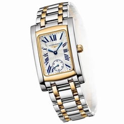 Longines DolceVita Silver Dial 18Kt Yellow Gold Watch L5.655.5.70.7 Ladies