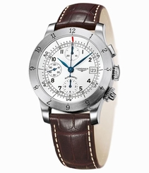 Longines Heritage Automatic Chronograph Steel Mens Strap Watch L2.741.4.73.2 7612356170660