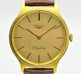 Auth LONGINES Flagship Gold Plated Hand-winding Men's Watch #1658