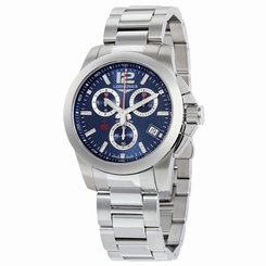 Longines Conquest Chrono Blue Dial Stainless Steel Mens Watch L3.700.4.96.6