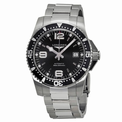 Longines L36424566 Men's Automatic Black Dial Steel Dive Watch 683498416609