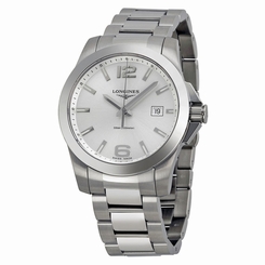 Longines L36594766 Men's Steel Bracelet Silver Dial Dive Watch