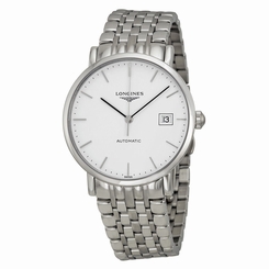 Longines Elegant Collection Watch Automatic White Dial Stainless Steel Mens