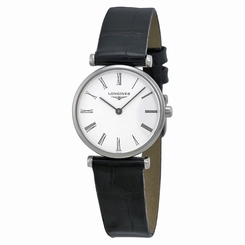 Longines La Grande Classique White Dial Black Leather Ladies Watch L4.209.4.11.2 703200069739