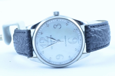 LONGINES FLAGSHIP MEN'S WATCH AUTOMATIC STEEL/STEEL 38MM GLASS BOTTOM RAR L47744