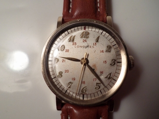 1949 Vintage Longines Mechanical: Men's Hand-Winding Analog Military Style Watch