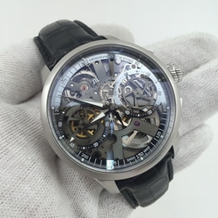RARE Maurice Lacroix Masterpiece Skeleton Squelette 45mm Men's Chronograph Watch