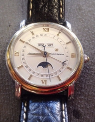 MAURICE LACROIX MASTERPIECE TRIPLE CAL MOONPHASE AUTOMATIC WATCH 37757 18K 25J