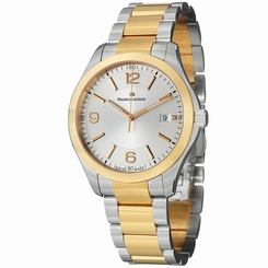 Maurice Lacroix Men's 'Miros' Silver Dial Two Tone Steel Watch MI1018-PVP13130 794504025446