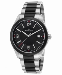 Maurice Lacroix MI1018-SS002-331 Men's Miros Two-Tone Stainless Steel Black 722630228073