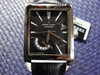 AUTHENTIC MEN'S MAURICE LACROIX PONTOS DATE POWER RESERVE AUTOMATIC BLACK 722630732129