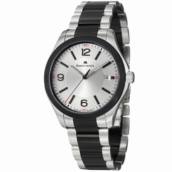 Maurice Lacroix Mens Miros Two Tone Stainless Steel Quartz Watch MI1018-SS002131 794504025644
